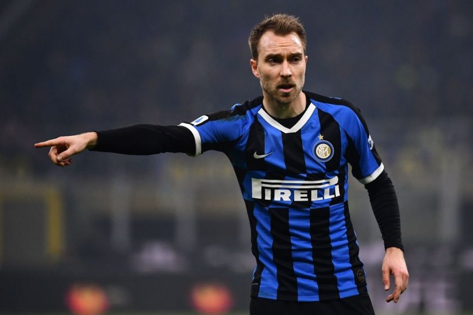 Eriksen Misses Playing Soccer but Happy about Being at Inter