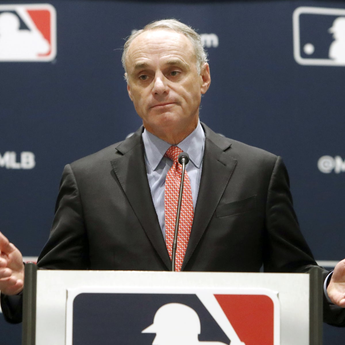MLB commissioner Rob Manfred says he’s ‘100%’ sure of baseball in 2020