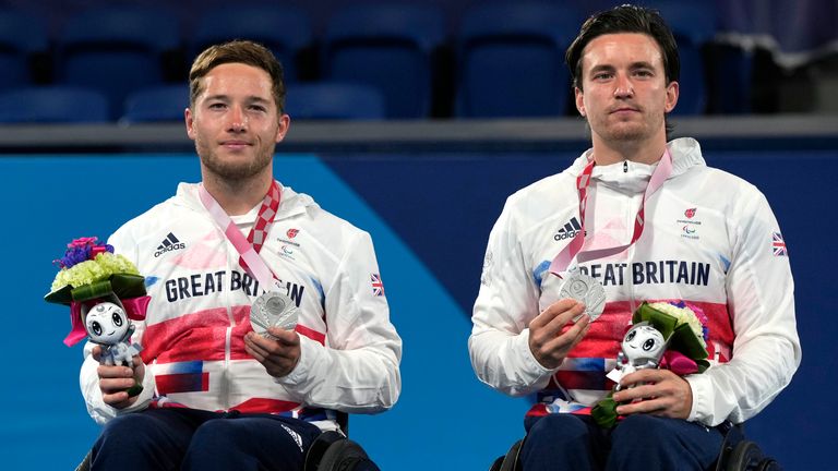 Paralympic Games: Gordon Reid and Alfie Hewett lose a close three-set doubles match