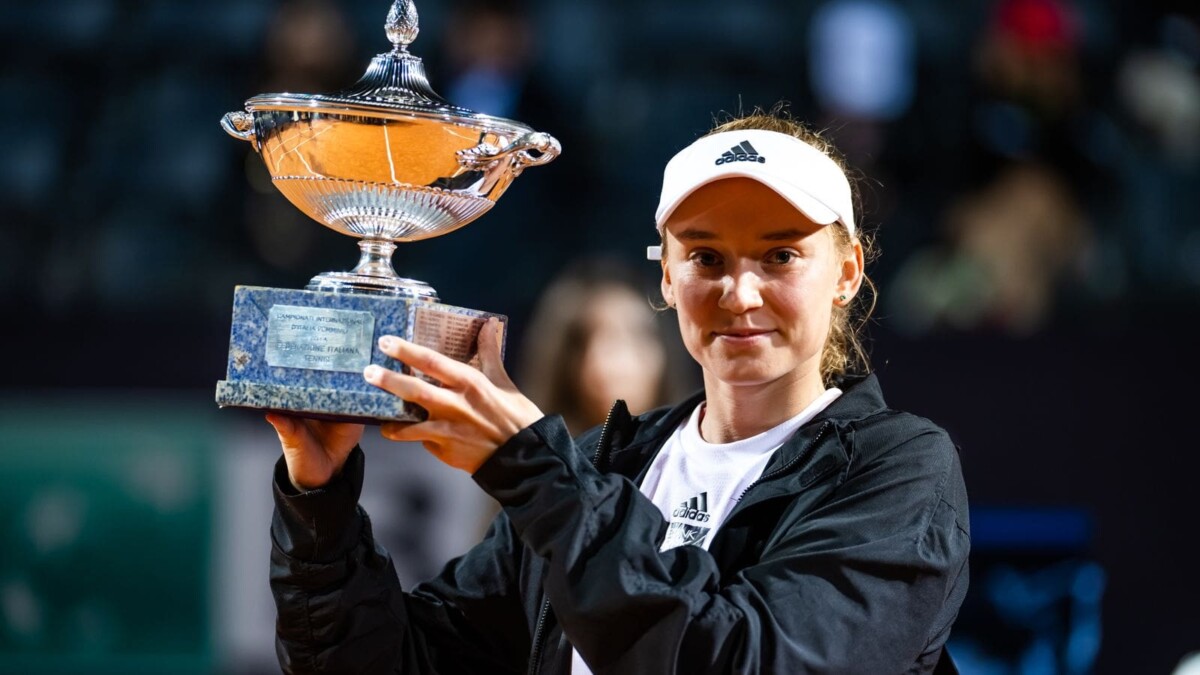 Elena Rybakina won the Italian Open