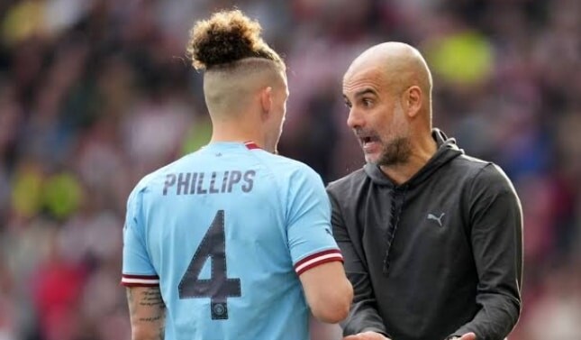 Kalvin Phillips was not happy about Pep’s comments